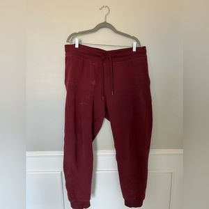 Lululemon High-Rise Sweatpants Maroon Cassis Size 14